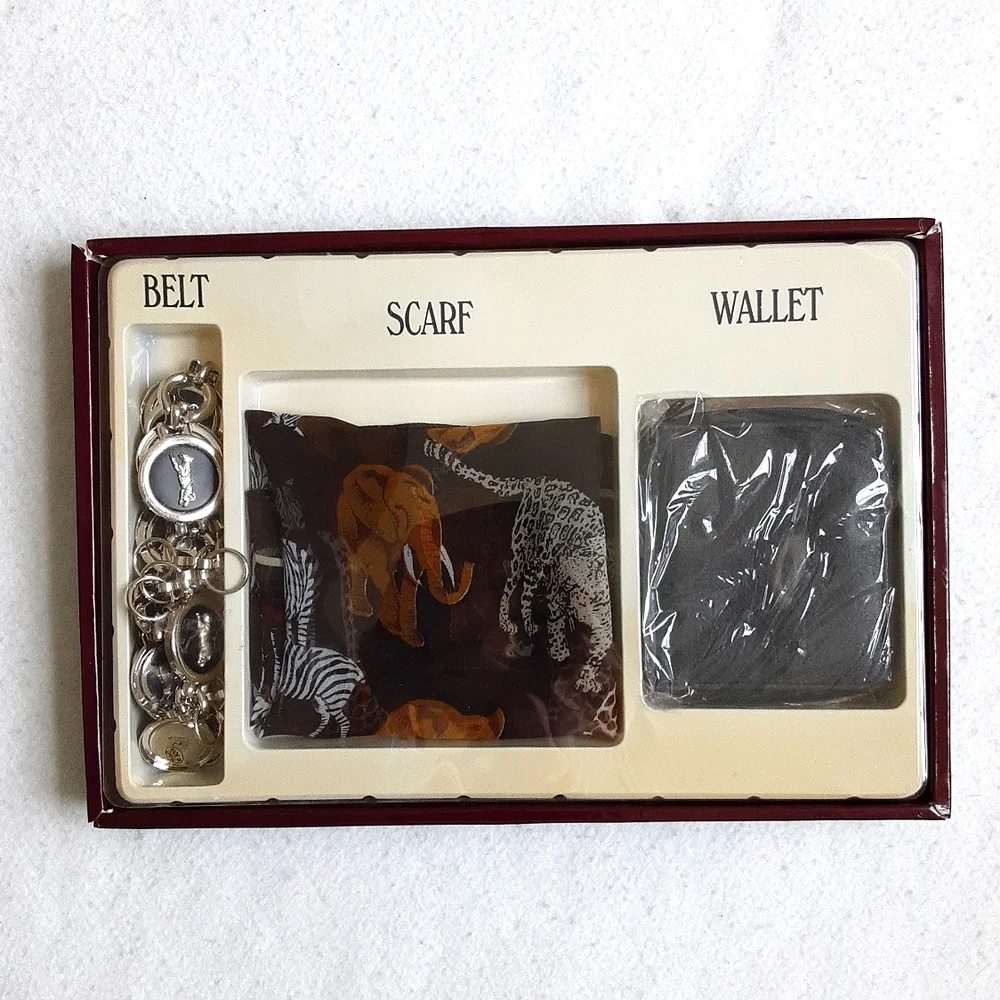Women's Accessory Set - Belt, Scarf, Wallet NIB